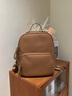 CADUNI KAISER牛皮雙肩包女新款初中高中大學(xué)生書(shū)包大容量多功能背包輕便旅行包 棕色 減重減負高顏值通勤出差運動(dòng) 曬單實(shí)拍圖