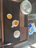 三醒北美胡桃實(shí)木茶盤(pán)鑲嵌德國電木家用簡(jiǎn)約木頭干泡茶臺茶具茶托盤(pán) 90*50*4CM[北美胡桃木+電木] 曬單實(shí)拍圖