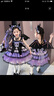 九能女童庫洛米兒童連衣裙洛麗公主裙春夏季cos服生日禮物六一演出服 吊帶裙+水貂絨打底+發(fā)箍+翅膀+手杖+襪子 150cm 適合135-145cm 曬單實(shí)拍圖