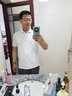 紅豆莫代爾桑蠶絲短袖polo衫男夏季涼感透氣男士polo翻領(lǐng)抑菌爸爸款 幾何標-層云白W1 L 175/92A 曬單實(shí)拍圖