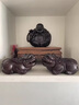 大出閩 黑檀木雕貔貅擺件大號一對家居裝飾開(kāi)業(yè)禮品實(shí)木皮丘工藝品貔恘 【長(cháng)18cm一對】 曬單實(shí)拍圖