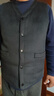 Fazeya恒源祥集團羽絨馬甲男羊絨坎肩外穿保暖服羊毛呢背心中青年爸爸裝 藏青色 XL (180) （建議140-160斤） 曬單實(shí)拍圖
