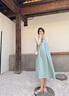 樂(lè)雅秀2024新款露背吊帶無(wú)袖背心連衣裙女夏設(shè)計(jì)感小眾寬松顯白沙灘長(zhǎng)裙 主圖款 M （適合86-105斤） 曬單實(shí)拍圖