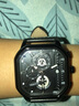 佰時(shí)頓（BASID）手表男防水黑武士鏤空機械質(zhì)感送男友老公情人節禮物男士石英腕表 黑殼銀針皮帶-高檔禮盒送禮必備 曬單實(shí)拍圖