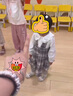 戴維貝拉（DAVE＆BELLA）兒童假兩件連衣裙學(xué)院風(fēng)女寶寶裙子秋裝新款小童格子裙女童公主裙 灰白格【現(xiàn)貨】 100 cm（建議身高90-100cm） 曬單實(shí)拍圖