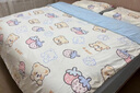 雅鹿A類(lèi)水洗棉超軟床上四件套小清新印花被套床單人宿舍被罩床品套件 歡樂(lè )狗狗【A類(lèi)標準 適合裸睡】 1.5m 床單款 四件套-被套150*200cm 曬單實(shí)拍圖