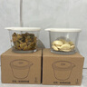 SP SAUCE帶蓋輔食盒可冷凍冷藏碗玻璃保鮮盒食品便攜迷你小飯盒上班咸菜盒 白色【260ml】 一個(gè) 曬單實(shí)拍圖