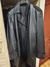 卓凡尼·華倫天奴（GIOVANNI VALENTINO）商務(wù)休閑男士真皮皮衣外套中長(cháng)款頭層牛皮 黑色 54（185/104A）  曬單實(shí)拍圖