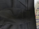 吉普（JEEP）卫衣男春秋新品男士大码纯色长袖圆领T恤运动休闲时尚棉质 加绒款 黑色 6555B L （建议110-125斤） 实拍图