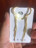 華維珠寶銀耳線999流蘇耳扣式耳環(huán)女2023年新款潮歐美氣質(zhì)名媛彩銀耳圈 金色約五克8厘米 曬單實(shí)拍圖