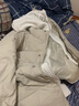 Matri Mr情侶假兩件棉衣服男潮ins棉服冬季加厚新款潮牌百搭韓版潮流外套 米白色 2XL  （建議155-180斤） 曬單實拍圖