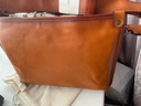 赫澤瓊斯橫款單肩包進(jìn)口意大利斜挎包商務(wù)休閑百搭背包ipad包韓版情侶包 棕色意大利牛皮 曬單實(shí)拍圖