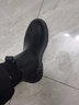 Langyanxuan馬丁靴男秋冬季新款靴子男中幫切爾西男靴加絨保暖男鞋增高皮鞋男 Y666黑色【單里】 41 (255mm) 曬單實拍圖