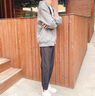 花花公子（PLAYBOY）衛(wèi)衣外套男春秋新款潮流百搭休閑長(zhǎng)袖男時(shí)尚韓版連帽開衫上衣男裝 黑色 C-1925HH5039 XL 175 曬單實(shí)拍圖