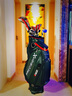 PGM 高爾夫球包  防水PU皮 輕便golf包 球桿袋golf bag QB034-黑紅色 曬單實(shí)拍圖