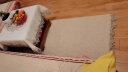 锦品 日式棉麻编织地毯客厅卧室床边毯薄款野餐毯可机洗玄关门口定制 麻色黄 60x130cm 实拍图