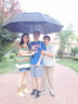 魅馳長(zhǎng)柄雨傘特大號(hào)暴雨傘男生加固加厚結(jié)實(shí)抗風(fēng)下雨接娃神器大傘 直徑1.5米（3-4人用）黑色 曬單實(shí)拍圖