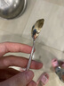 茂林銀樓銀勺子足銀999足銀雪花銀勺子 調羹家用餐具小孩湯匙大小號咖啡勺 寶寶款銀勺約重26g-27g 曬單實(shí)拍圖