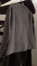 無(wú)印良品 MUJI 女式 羊毛混雙面針織 高圓領(lǐng)毛衣 W9AA032 長(zhǎng)袖針織衫 灰色 女式 XS-S 曬單實(shí)拍圖