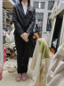 罗蒙 西服套装女士职业装韩版修身单西正装商务OL女式面试工作通勤西装外套 黑色 L套装 晒单实拍图