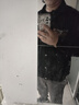 望了型 300斤加肥加大碼男裝肥佬外套胖子牛仔夾克寬松衣服潮牌超大碼 黑色31# 4XL 建議(190-215)斤 曬單實(shí)拍圖