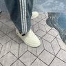 森馬男鞋夏季新款潮牌百搭白色板鞋男士休閑皮鞋高幫運(yùn)動(dòng)增高小白潮鞋 白卡其 （旗艦款） 41 曬單實(shí)拍圖
