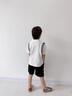 FNJ KIDS童裝男童套裝2025夏季洋氣寶寶短袖POLO衫衣服兒童兩件套潮 白色（現(xiàn)貨直發(fā)） 90 (建議身高80-90cm) 曬單實(shí)拍圖