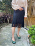 洛夢希菲（ROMOHIPH）品牌粗跟單鞋女春夏新款鞋子軟漆皮淺口鞋子女百搭紅色小皮鞋女 香檳色【舒適內(nèi)里】 (235mm) 37 曬單實拍圖