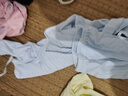忻悅晴嬰兒內(nèi)衣夏季薄款新生兒純棉套裝a類無骨寶寶分體衣服長袖空調(diào)服 M22201藍色 59 cm（1-3個月） 曬單實拍圖