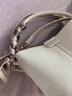 桂岐斜挎水桶包質(zhì)感軟皮包包女2024春夏新款手提單肩斜挎包小眾設計 斜挎水桶包【米白色】 曬單實(shí)拍圖