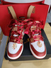 耐克（NIKE）婚鞋女鞋Dunk紅色男女a(chǎn)j婚鞋新中式婚禮喜慶新婚禮物休閑運動(dòng)板鞋 秀禾AJ婚鞋+配飾 【暗紅】 42 順豐包郵 曬單實(shí)拍圖