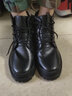 庫彬男士增高運動(dòng)鞋內增高男鞋10cm戶(hù)外馬丁靴增高休閑鞋男增高工裝靴 黑色6cm 40 內增高鞋 曬單實(shí)拍圖