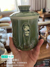 乾唐軒活瓷【教師禮物】魚(yú)躍龍門(mén)陶瓷杯帶蓋馬克杯茶水分離杯高檔辦公杯 耀州綠 曬單實(shí)拍圖