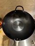 神田日本神田鐵鍋炒鍋窒化防銹純鐵鍋無(wú)涂層鍋輕便家用平底炒菜鍋蒸鍋 鉆石紋鐵鍋炒鍋 33cm 曬單實(shí)拍圖