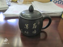 此時此刻 建水紫陶杯 商務(wù)辦公杯茶杯陶瓷蓋杯喝茶水杯大容量泡茶杯功夫泡茶具茶器 彩填杯 曬單實拍圖