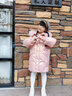 優(yōu)卡緹（YOUKATI）兒童羽絨服女童中長(zhǎng)款2025新款洋氣中大童女孩女大童反季冬裝外套 米白 150 曬單實(shí)拍圖