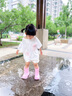 smally兒童雨鞋男童女童防水雨靴寶寶輕便防滑水鞋小童小孩卡通水靴 【升級款松緊口】粉色獨(dú)角獸 17碼 內(nèi)長17cm 曬單實(shí)拍圖
