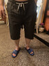 寫(xiě)璇 夏季薄款牛仔短褲男七分牛仔褲子男士寬松直筒馬褲休閑中褲潮 D25灰色【七分褲】 4XL 【165-180斤】 曬單實(shí)拍圖