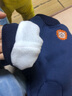 嬰兒冬季加絨大PP褲男保暖長(cháng)褲寶寶加厚褲子女哈倫褲幼兒秋冬棉褲 藏青色 73cm 曬單實(shí)拍圖