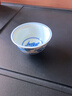 玖廷全手工手繪陶瓷茶杯景德鎮功夫茶具杯子品茗杯高端男士主人杯青花 青花云龍紋壓手杯 曬單實(shí)拍圖