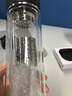 膳魔師（THERMOS）雙層玻璃杯茶杯耐熱水杯男女士過濾網(wǎng)泡茶杯TCGA/GB/GDGE-400ml TCGB-400 黑色BK 400ml 曬單實拍圖