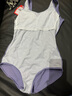 李寧（LI-NING）泳衣女連體三角易干泳裝健身競速女式泳衣紫色修身溫泉度假泳衣 紫色 XL 【身高165-170體重55-60】 曬單實(shí)拍圖
