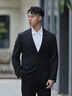 金利來(lái)【自由西max】秋冬男西裝可機洗羊毛免燙抗靜電西服 黑色 50A 曬單實(shí)拍圖