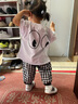 女童套裝夏裝寶寶夏季新款嬰兒童潮衣小童1-2-3-4歲女童洋氣短袖夏天格子時(shí)尚小孩衣服 大眼-白色 100cm適合2-3歲寶寶 曬單實(shí)拍圖