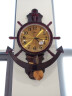 康巴丝（Compas） 钟表摇摆挂钟欧式石英钟挂表客厅餐厅地中海船舵墙挂摇摆钟 9999红木色 实拍图
