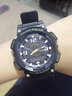 卡西歐（CASIO）手表男表AQ-S810電子石英指針運動(dòng)表學(xué)生表新年禮物送男生 AQ-S810W-1B 光能+100米防水 曬單實(shí)拍圖
