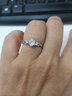 BJYL免費刻字戒指女士情侶戒指求婚戒指食指戒結婚對戒情人禮物送女友 篤定一生 曬單實(shí)拍圖