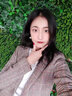 普麗丹歌（Predego） 一粒扣小西裝外套女新款網(wǎng)紅千鳥格小西服百搭修身設(shè)計(jì)感上衣 棕色格子 S 曬單實(shí)拍圖