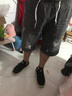 寫(xiě)璇（XIEXUAN）夏季新款彈力牛仔短褲男五分中褲薄款破洞馬褲男士5分褲牛仔褲男 五分褲37灰色+38灰色【兩條】 4XL 建議170-190斤 曬單實(shí)拍圖