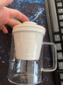 左茗右器玻璃泡茶杯茶水分離家用帶內(nèi)膽過(guò)濾花茶杯辦公室個(gè)人喝水杯會(huì)議杯 貴妃杯-木蓋350ml 曬單實(shí)拍圖